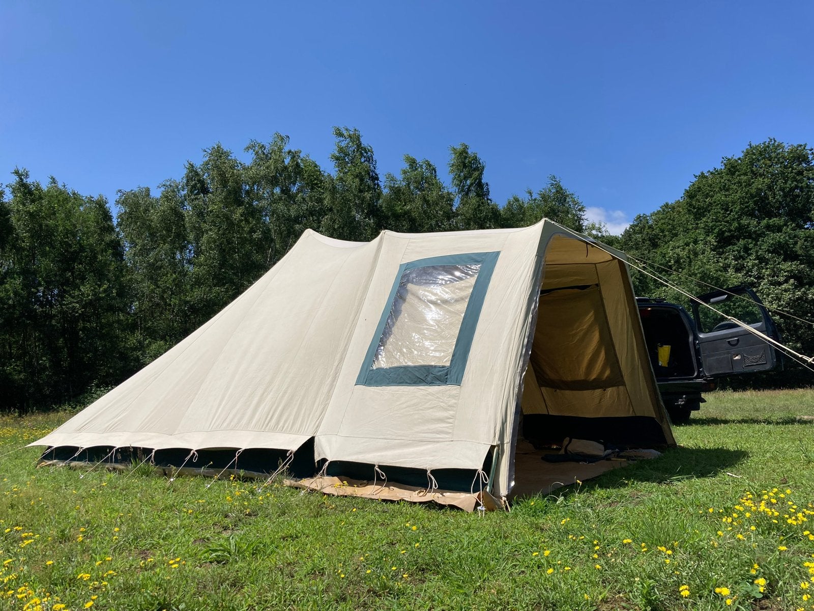 Hypercamp Fashion Gold tent, compleet met haringen en stokke, Ophalen, Gebruikt, Tot en met 4