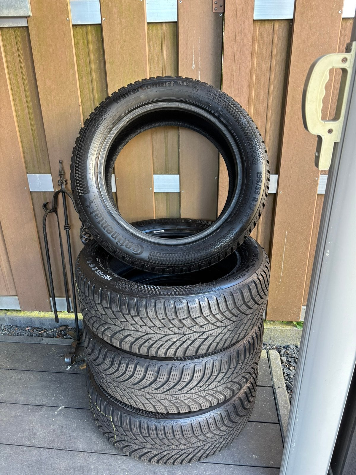 Winterbanden 195/55 R16 H, Auto-onderdelen, Banden en Velgen, Ophalen, 16 inch, Winterbanden, Band(en)