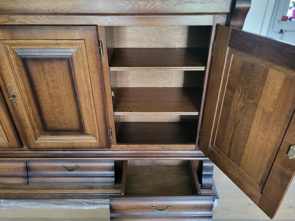 Massieve zware eikenhouten kast., Huis en Inrichting, Kasten | Dressoirs, Ophalen, Gebruikt, 50 tot 75 cm, 100 tot 150 cm