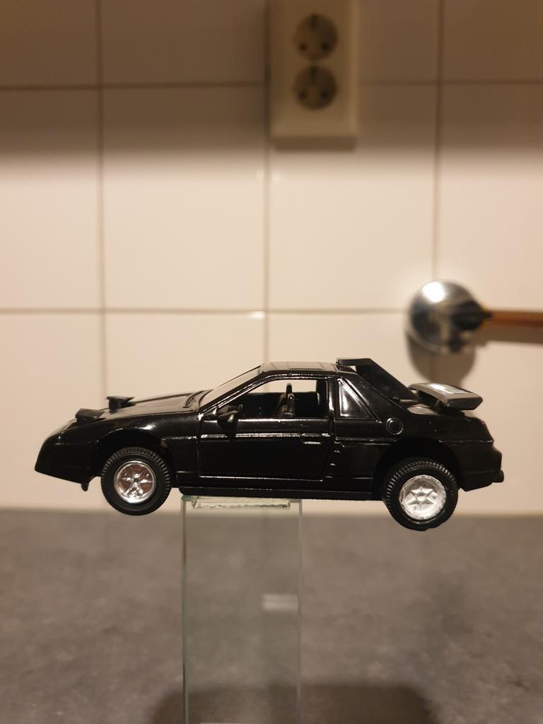 Zwarte Pontiac Fiero modelauto, Ophalen of Verzenden, Zo goed als nieuw, Overige typen