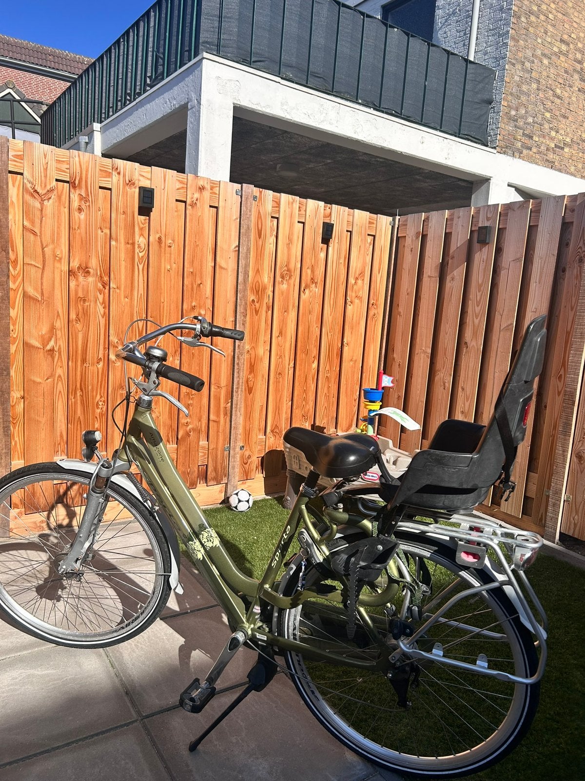 Sparta fiets met kinderzitje, Ophalen, 1 zitje, Zo goed als nieuw, Sparta