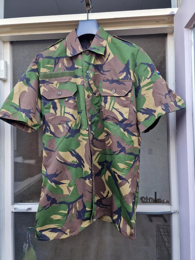 Camouflage overhemd maat L, Ophalen of Verzenden, Landmacht, Nederland, Kleding of Schoenen