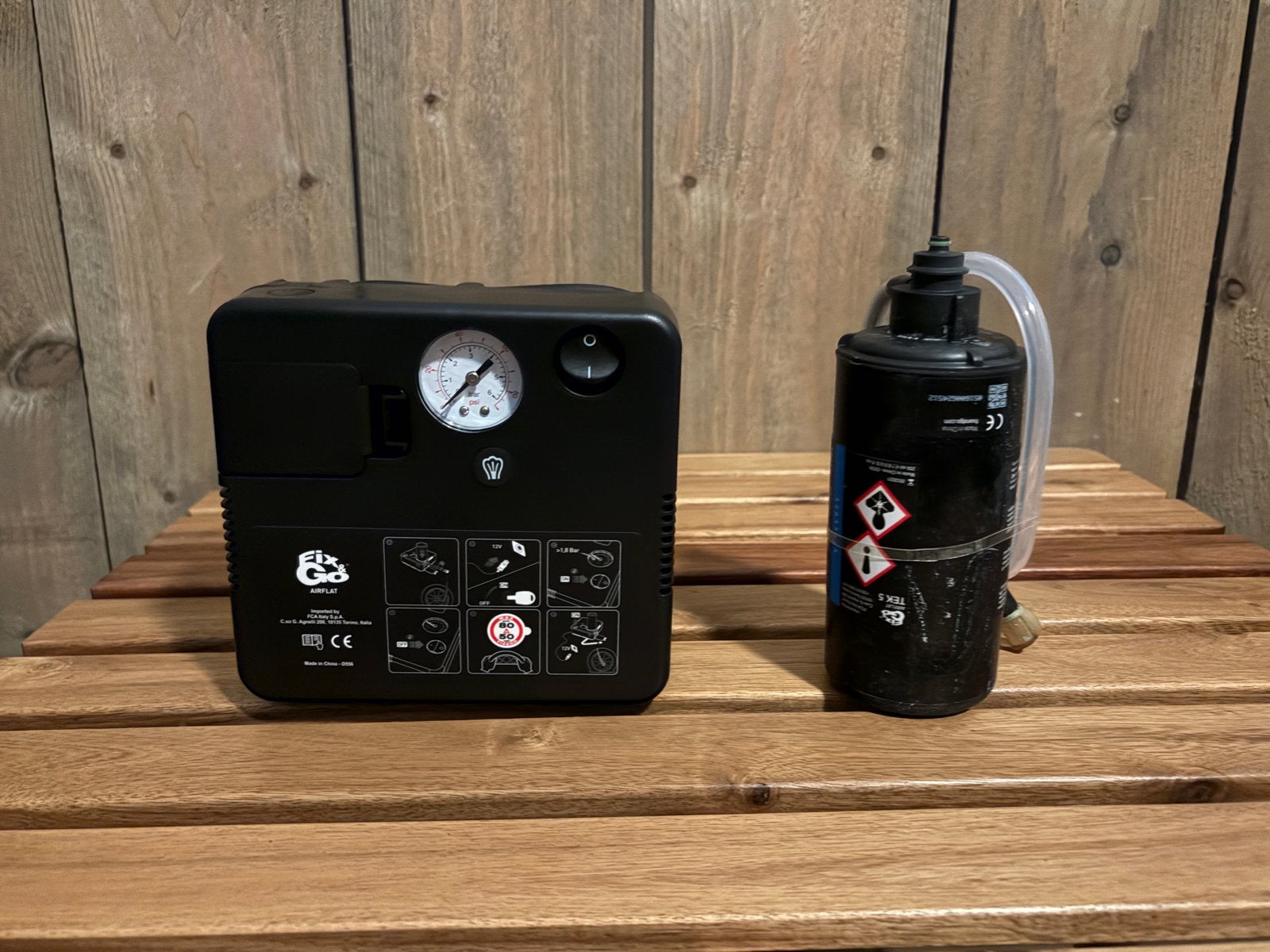 bandenreparatieset met compressor, Auto diversen, Auto-accessoires, Nieuw, Ophalen of Verzenden