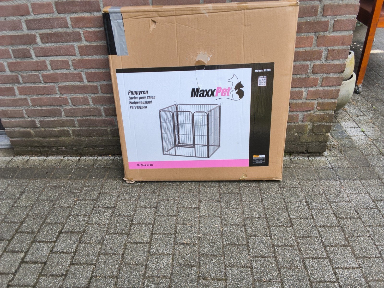 Puppybench te koop, niet gebruikt., Ophalen, Nieuw, 75 tot 110 cm, 65 tot 100 cm