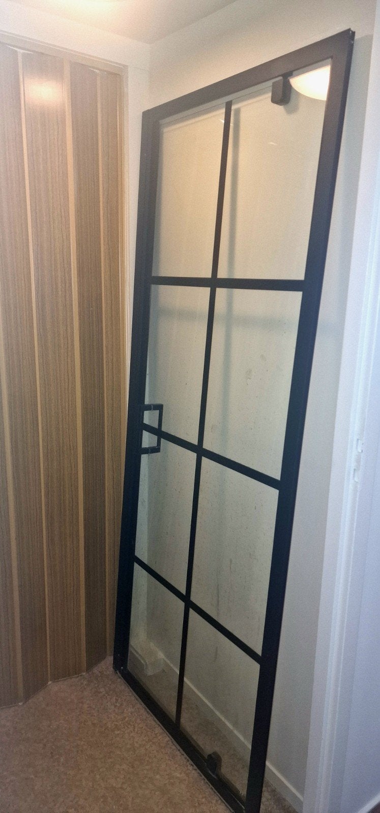 Aluminium badkamer deur, Doe-het-zelf en Verbouw, Deuren en Horren, Gebruikt, 80 tot 100 cm, Binnendeur, Ophalen of Verzenden