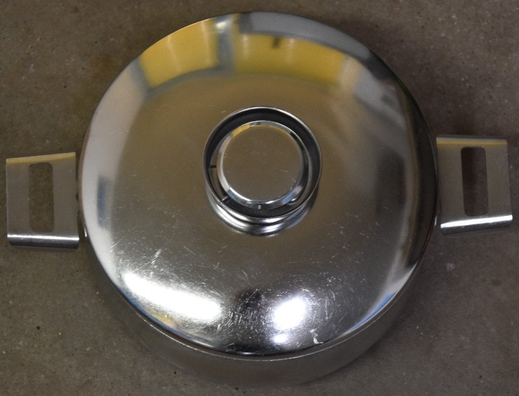 kookpan SILVINOX de meyere 18/10 edelstaal 3 liter pan ZGAN, Ophalen, Met handvatten, Zo goed als nieuw, Rvs