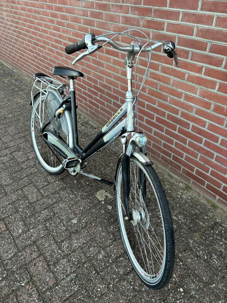 Gazelle Chamonix H53 Stationsfiets, Ophalen, Versnellingen, Gazelle, 53 tot 56 cm