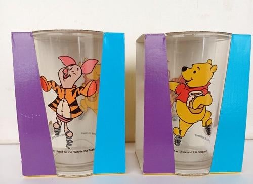 poeh pooh piglet eeyore glas disney Calve doosje ongebruikt, Ophalen of Verzenden, Winnie de Poeh of vrienden, Zo goed als nieuw