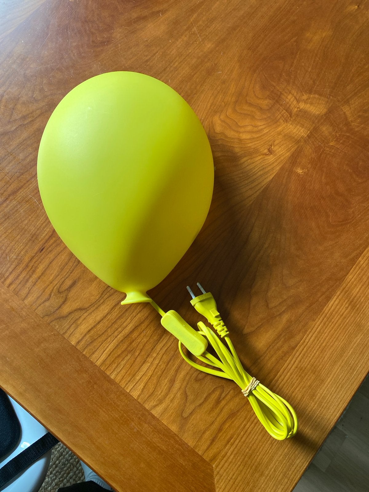 Ikea Spöka ballon lamp geel - vintage wandlamp (geel), Ophalen of Verzenden, Gebruikt, Kunststof