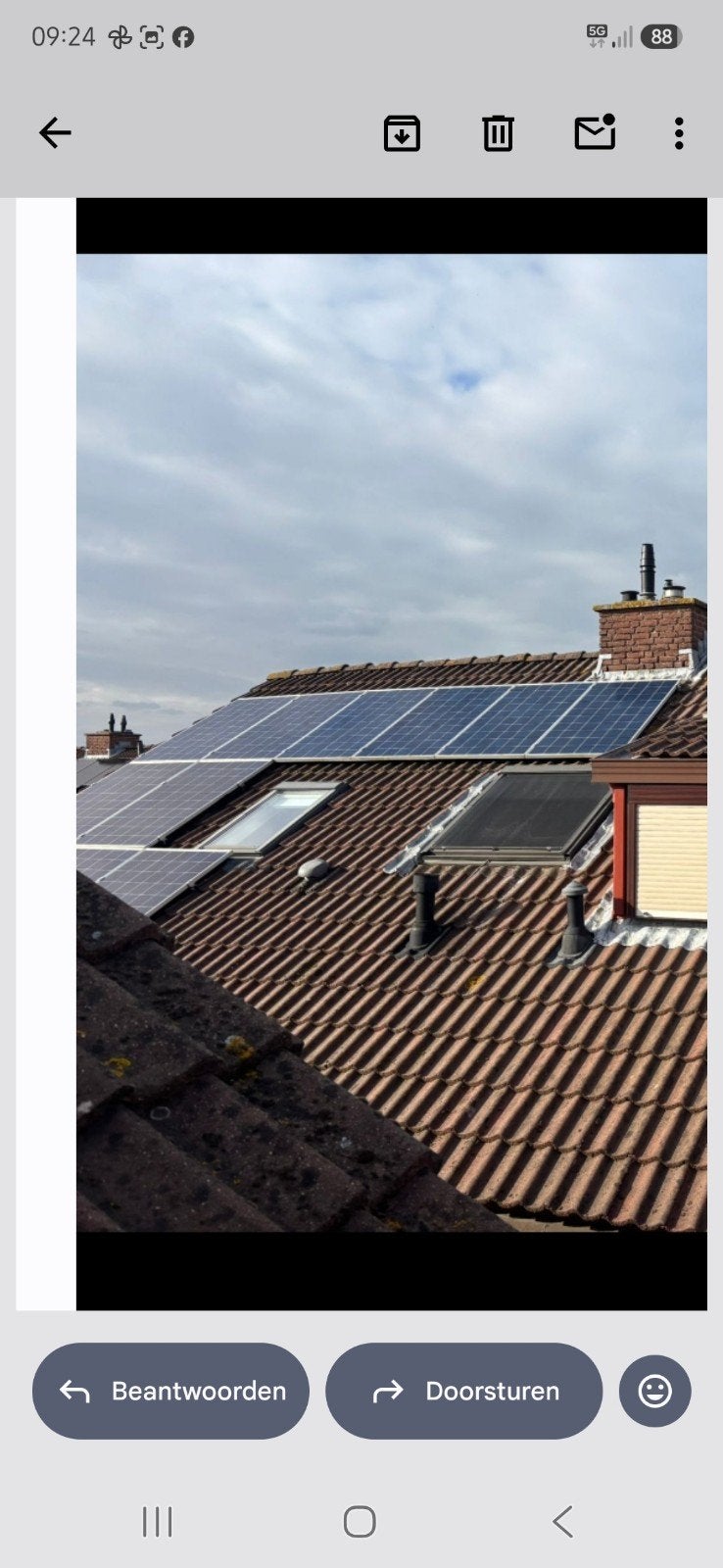 Trinasolar Zonnepanelen (14x 275Wp) met Growatt Omvormer, Ophalen, Gebruikt, Compleet systeem