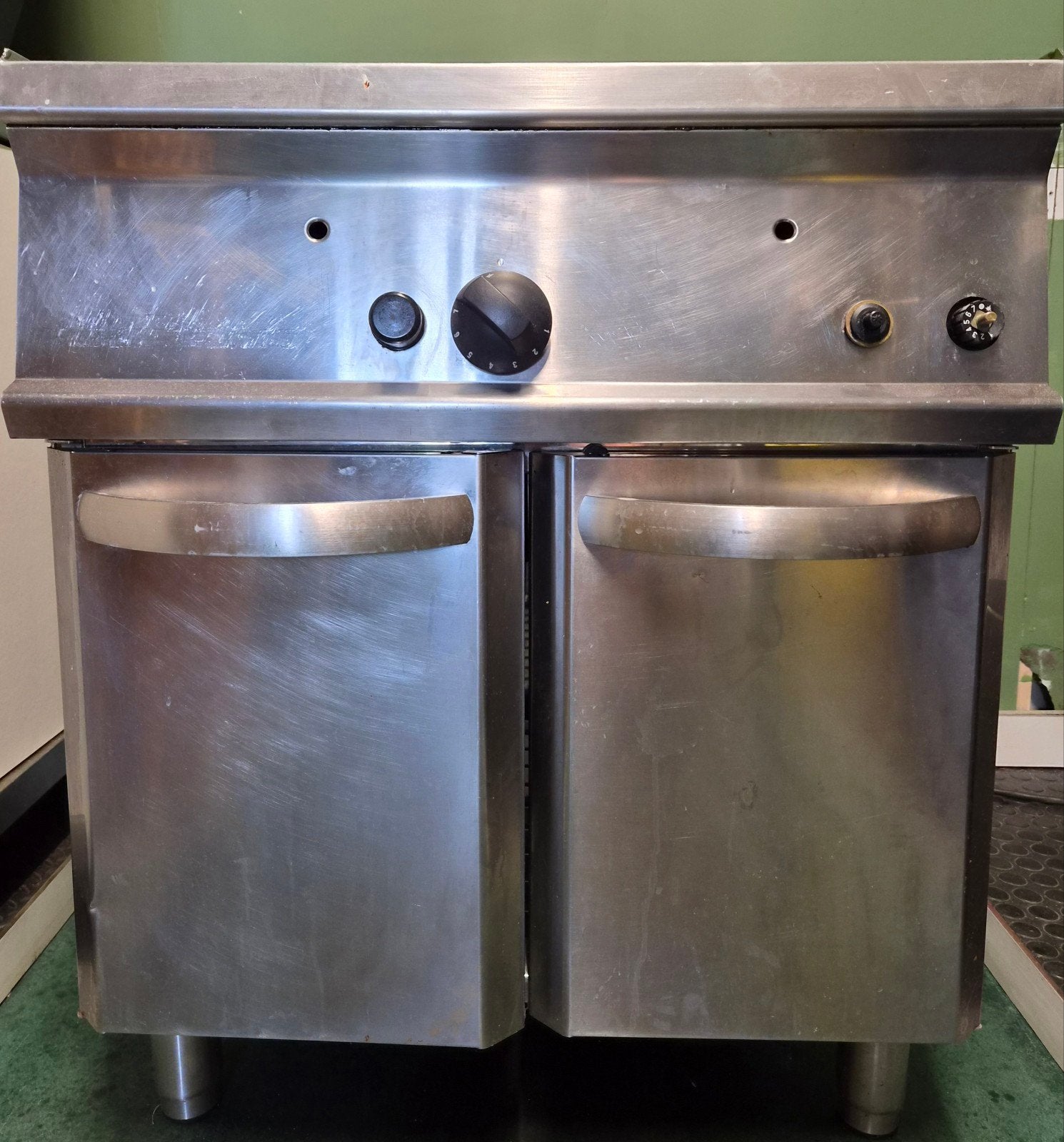 Professionele dubbele friteuse - RVS, 4 liter of meer, Ophalen, Gebruikt, Duo-friteuse