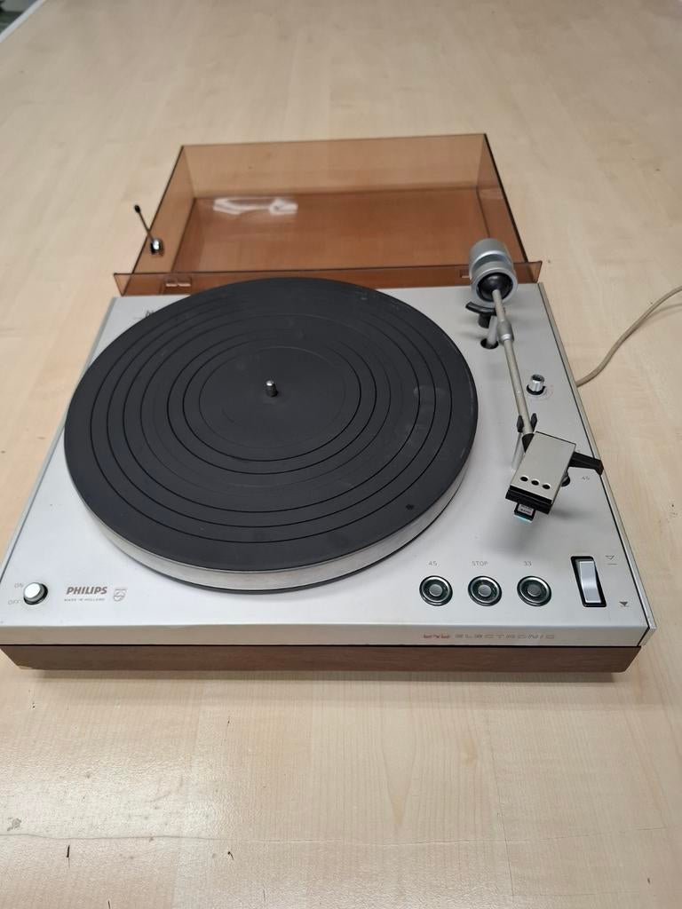 Philips Platenspeler 242 Electronic - Vintage Hifi, Ophalen of Verzenden, Gebruikt, Platenspeler, Philips