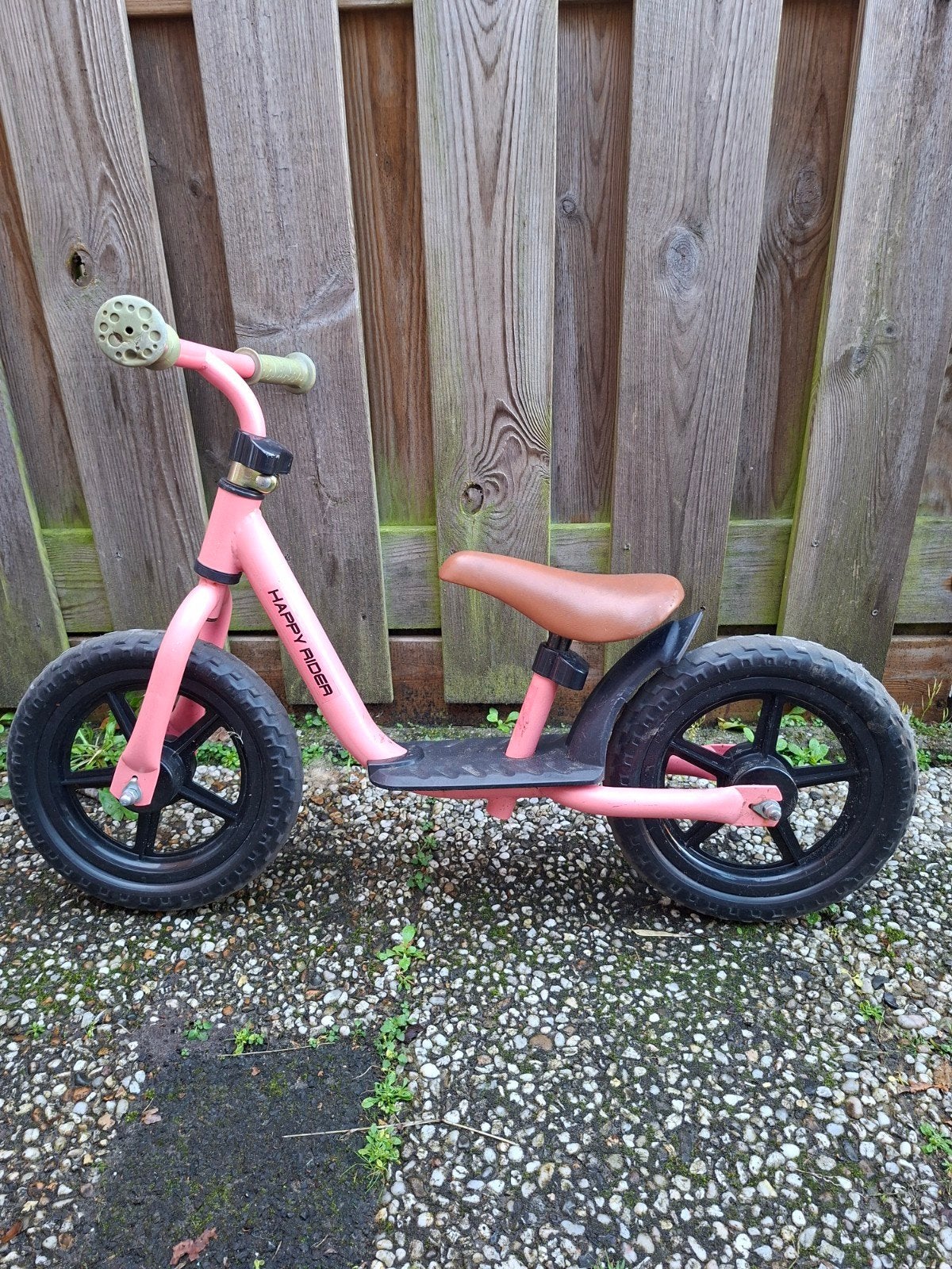Happy Rider roze loopfiets, Ophalen, Gebruikt