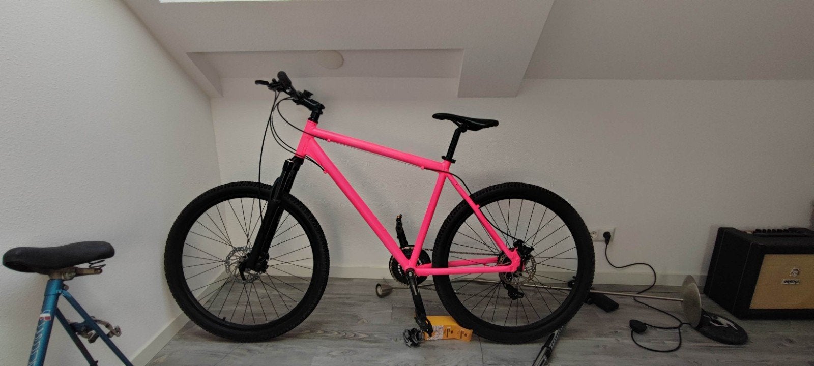 Pink Mountain Bike, Hardtail, Zo goed als nieuw, Dames, Schijfrem