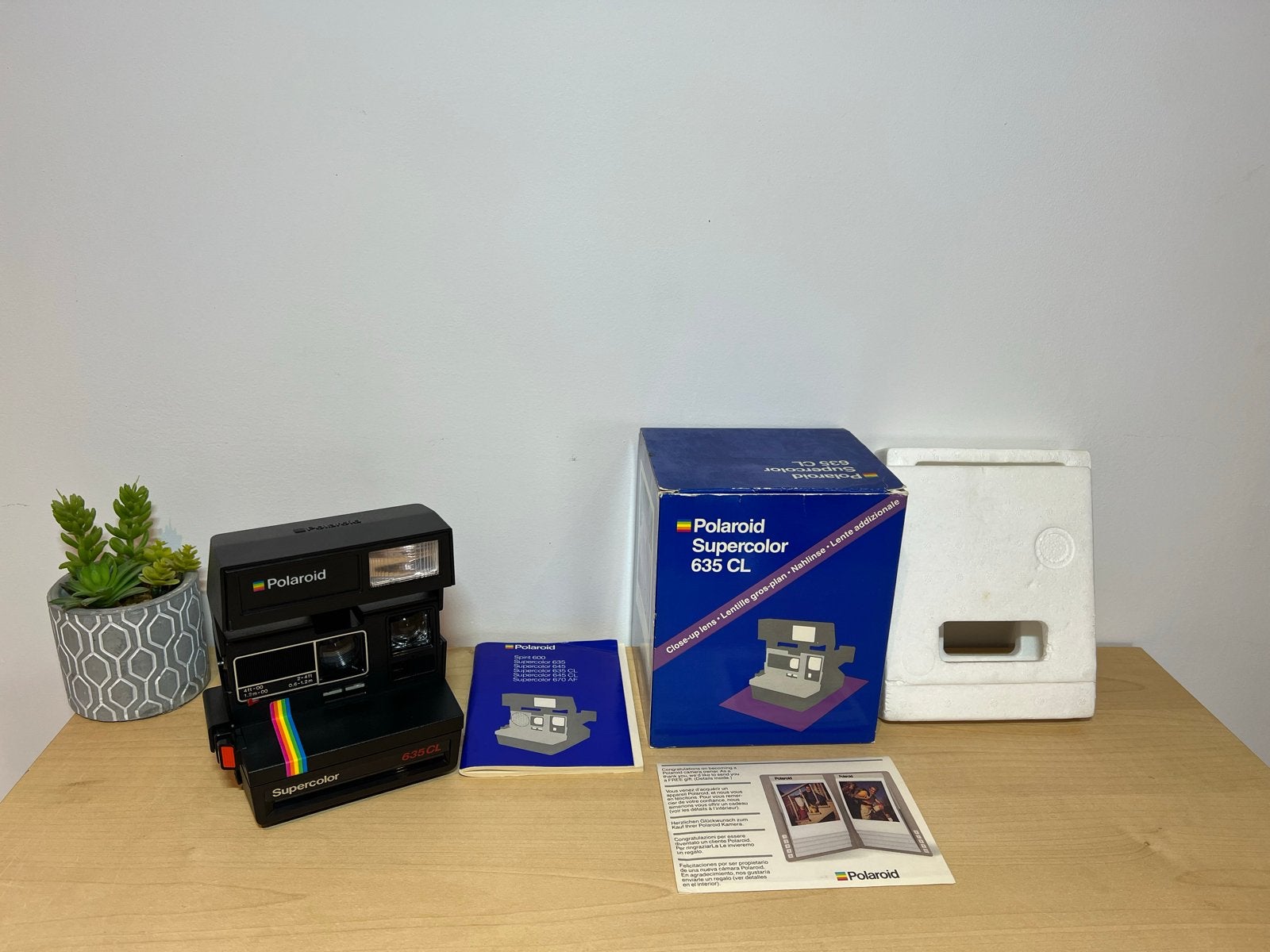 Nieuw Polaroid Supercolor 635 CL Instant Camera met doos, Audio, Tv en Foto, Fotocamera's Analoog, Verzenden, Gebruikt, Polaroid