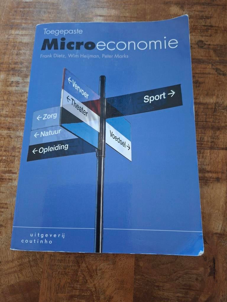 Toegepaste Micro-economie - Dietz, Heijman, Marks, Ophalen of Verzenden, Gelezen, HBO