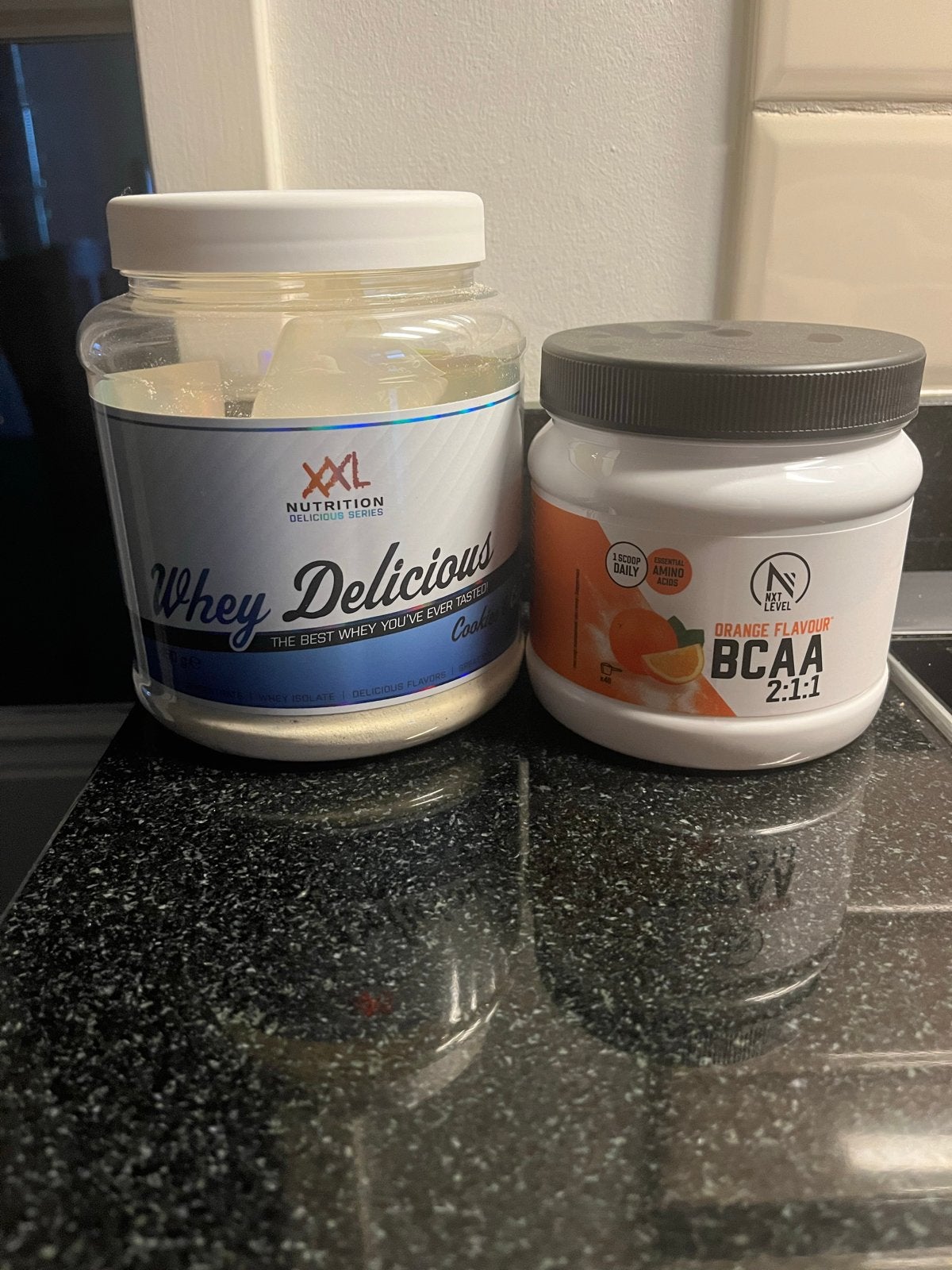 XXL Nutrition Whey Delicious & BCAA Orange Flavour, Ophalen of Verzenden, Gebruikt, Poeder of Drank