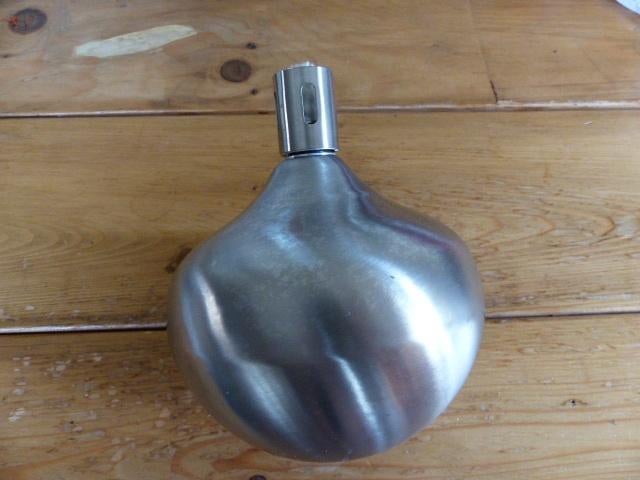 Nieuw RVS olielamp, Huis en Inrichting, Ophalen of Verzenden, Nieuw, Metaal, Minder dan 25 cm