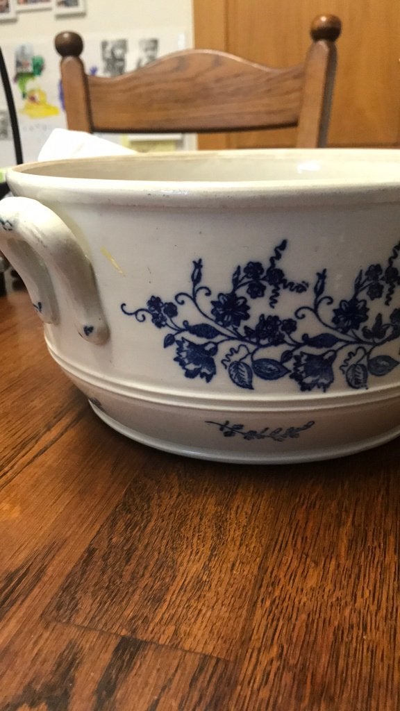 grote kom aardewerk prachtig brocante, Ophalen of Verzenden