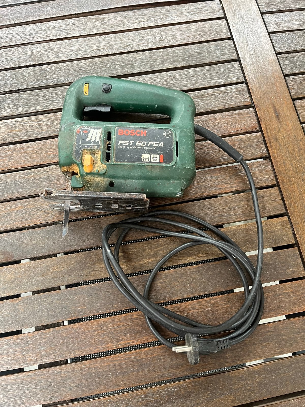 Bosch PST 60 PEA Decoupeerzaag - Gebruikt, Doe-het-zelf en Verbouw, Gereedschap | Zaagmachines, Ophalen, Gebruikt, Decoupeerzaag