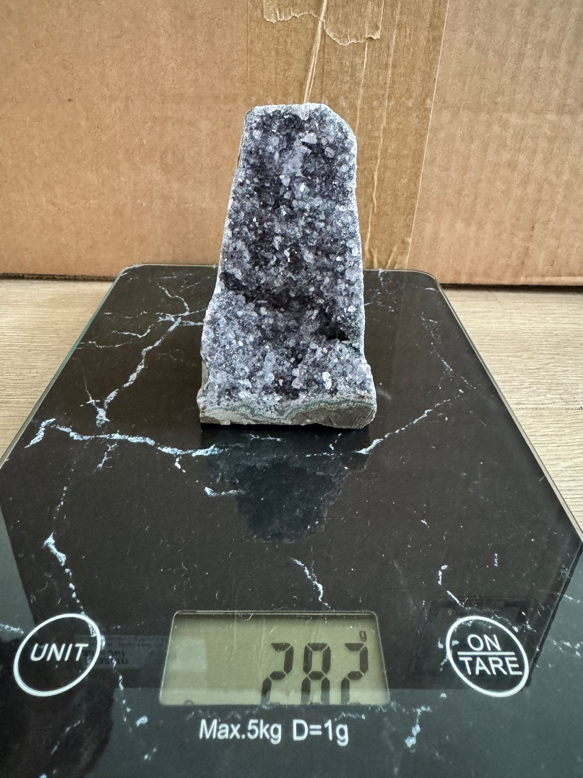 Prachtige Amethist Geode - 282 gram, Ophalen of Verzenden, Mineraal