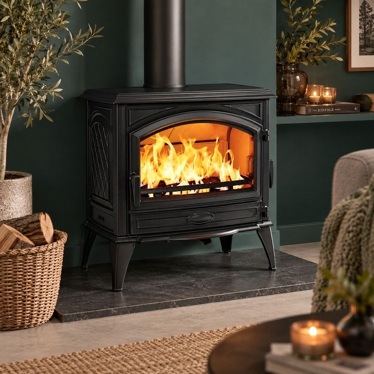 Houtkachel Dovre 760WD nieuw leverbaar voor €2295,-, Ophalen, Vrijstaand, Hout, Nieuw
