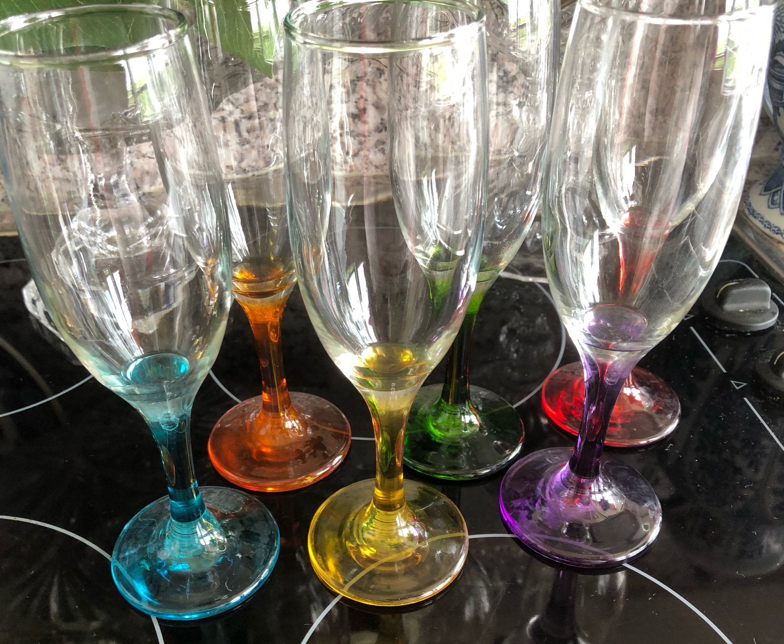 Wijn glazen, Verzamelen, Glas en Borrelglaasjes, Ophalen of Verzenden, Zo goed als nieuw, Overige typen