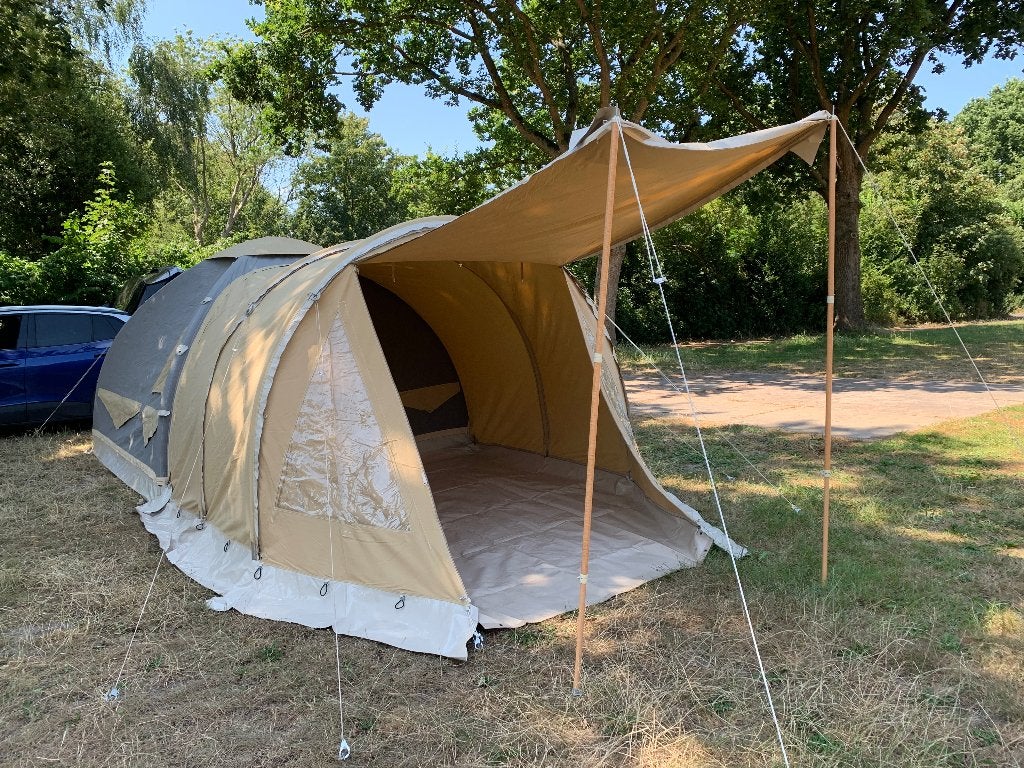Karsten oppomp tent 3 x 6,5, Ophalen, Zo goed als nieuw, Tot en met 4