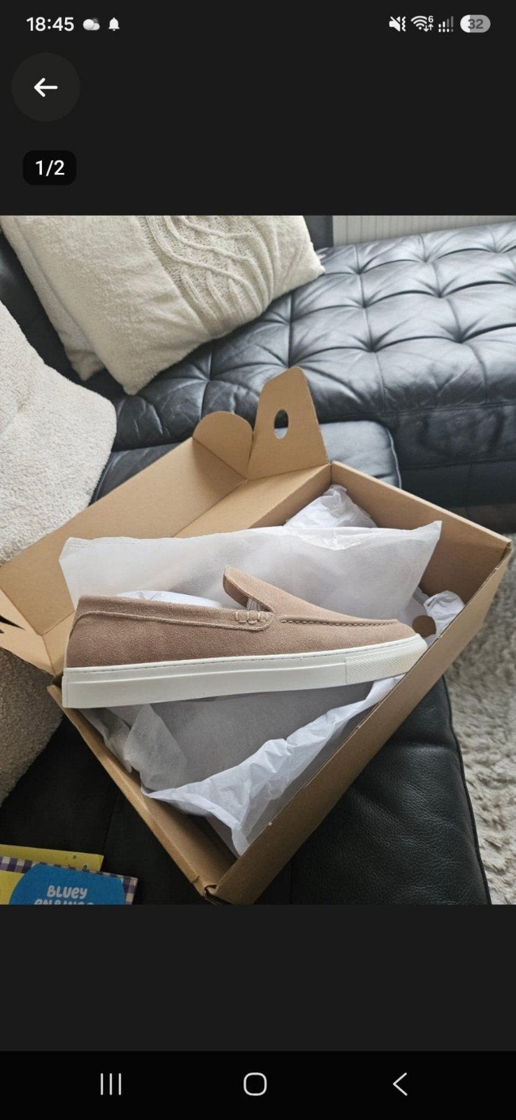 Heren Loafers Beige Maat 43 - Nieuw in Doos, Kleding | Heren, Schoenen, Ophalen, Nieuw, Overige kleuren, Loafers