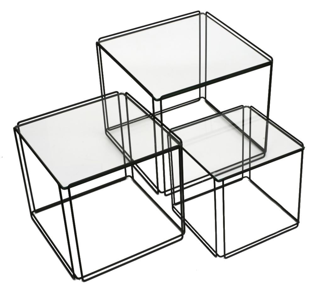 Meerdere gave vintage Geometrisch Max Sauze design mimiset, Ophalen, Gebruikt, Zwart, Metaal