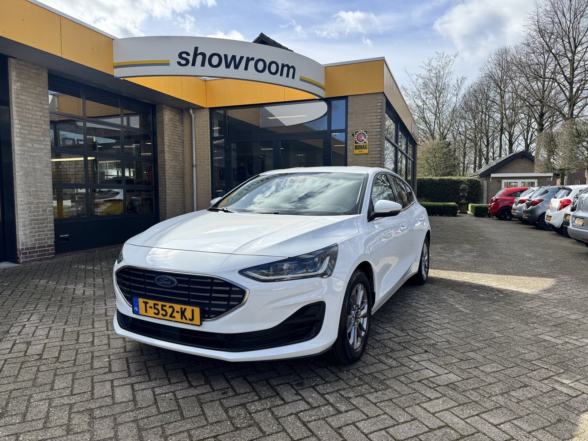 Ford Focus 1.0 EcoBoost Hybrid Titanium Climate Control Came, Auto's, 125 pk, Gebruikt, Wit, Bedrijf