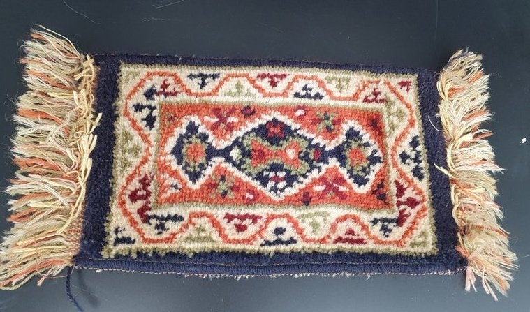 1155 Vintage perzische tafelloper loper tafelkleedje tapijt, Minder dan 50 cm, Gebruikt, Minder dan 50 cm, Ophalen of Verzenden