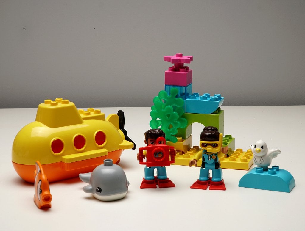 Lego duplo 10910 onderzeeer, Overige thema's, Ophalen of Verzenden, Zo goed als nieuw, Duplo