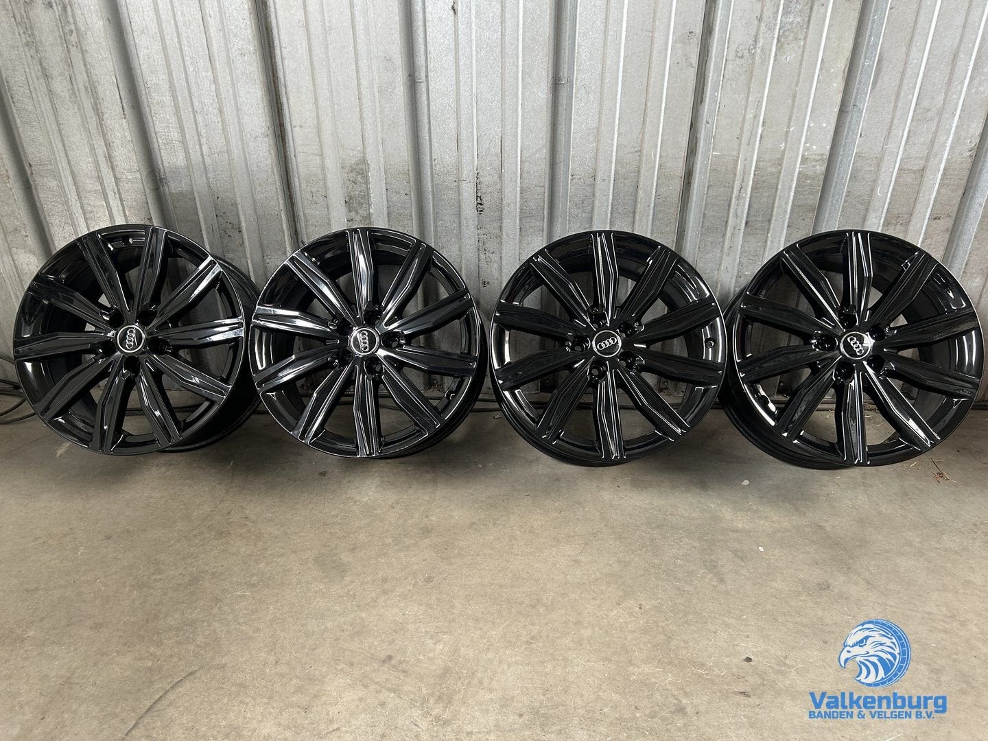 Originele Audi 19 inch zwarte velgen 5x112, 19 inch, Gebruikt, Velg(en), -