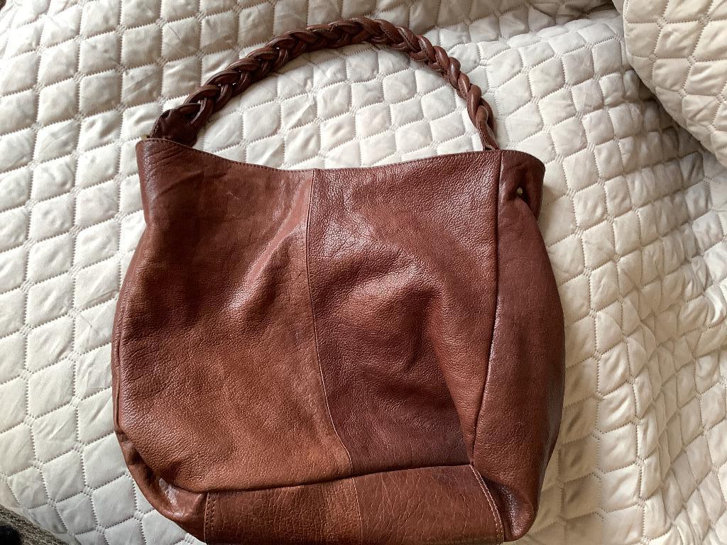 burkely leren tas, Ophalen of Verzenden, Bruin, Overige typen