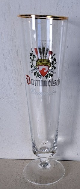 Dommelsch Dominator Bierglas op korte voet 0,2L, Verzamelen, Ophalen of Verzenden, Zo goed als nieuw, Glas of Glazen, Dommelsch
