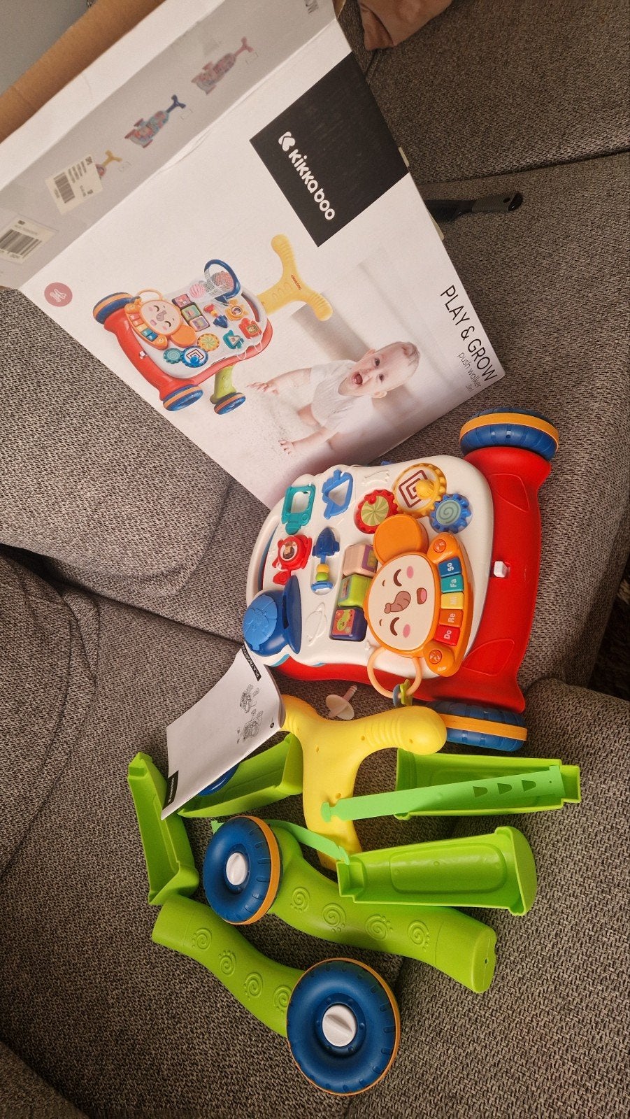 Kikkaboo Play & Grow 3-in-1 Baby Walker met speelpaneel, Ophalen, Zo goed als nieuw, Overige typen, Met licht
