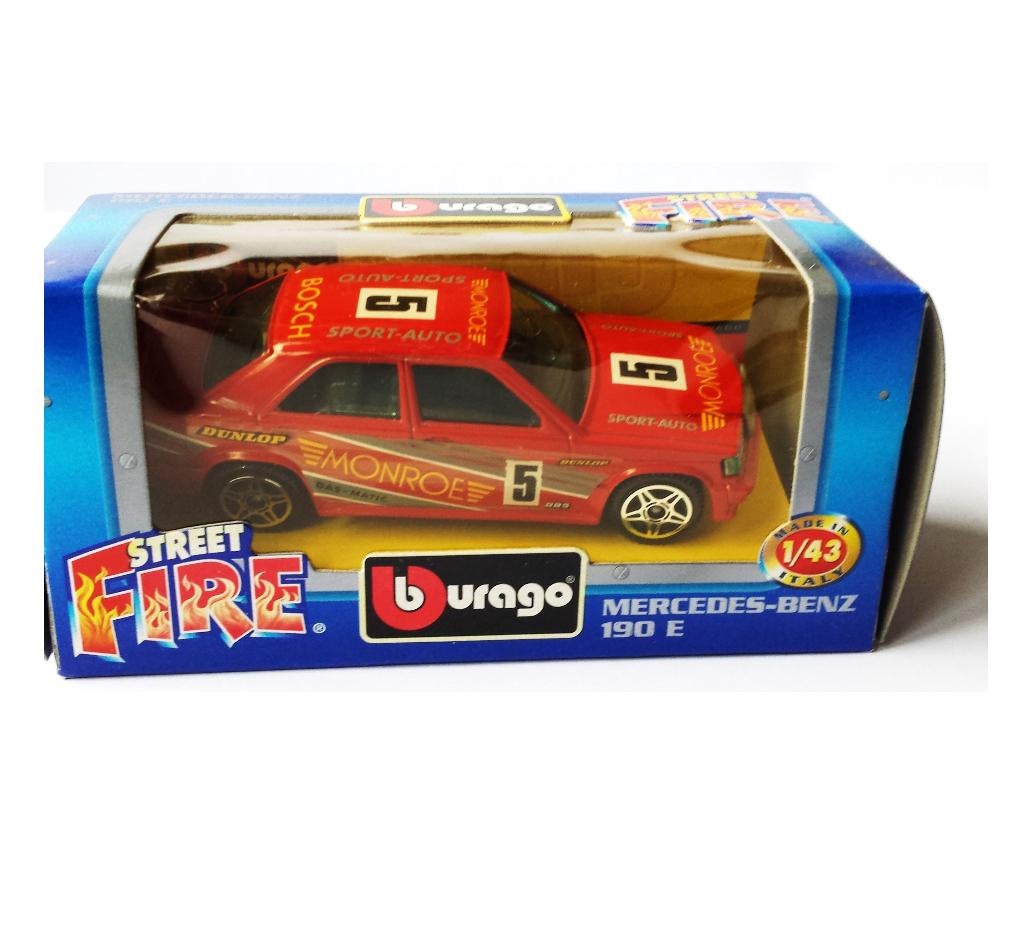 Bburago 1:43 Verzamelen Modelauto burago Mercedes-Benz 190E, Hobby en Vrije tijd, Modelauto's | 1:43, Ophalen of Verzenden, Auto
