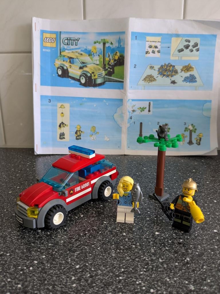 Lego city brandweer 60001, Inclusief minifiguren, Lego, Ophalen of Verzenden, City