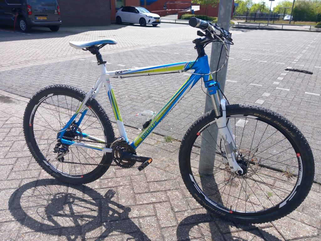 Goede 27.5 inch kreidler dice mountainbike., Gebruikt, Hardtail, Schijfrem, 53 tot 57 cm