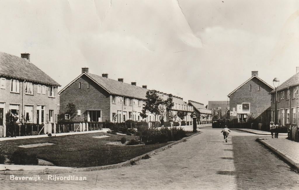 Beverwijk Rijvordtlaan   1947, Ophalen of Verzenden, 1940 tot 1960, Gelopen, Noord-Holland