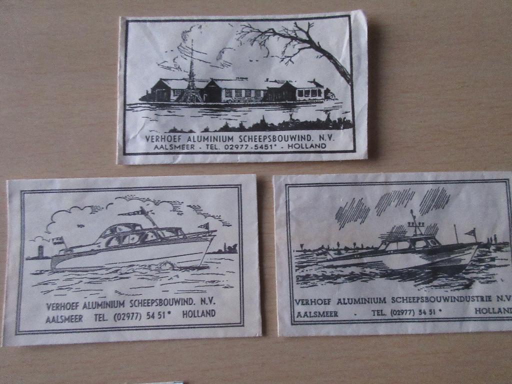 3 x Aalsmeer, Verhoef Aluminium Scheepsbouwind., Verzenden, Nederland