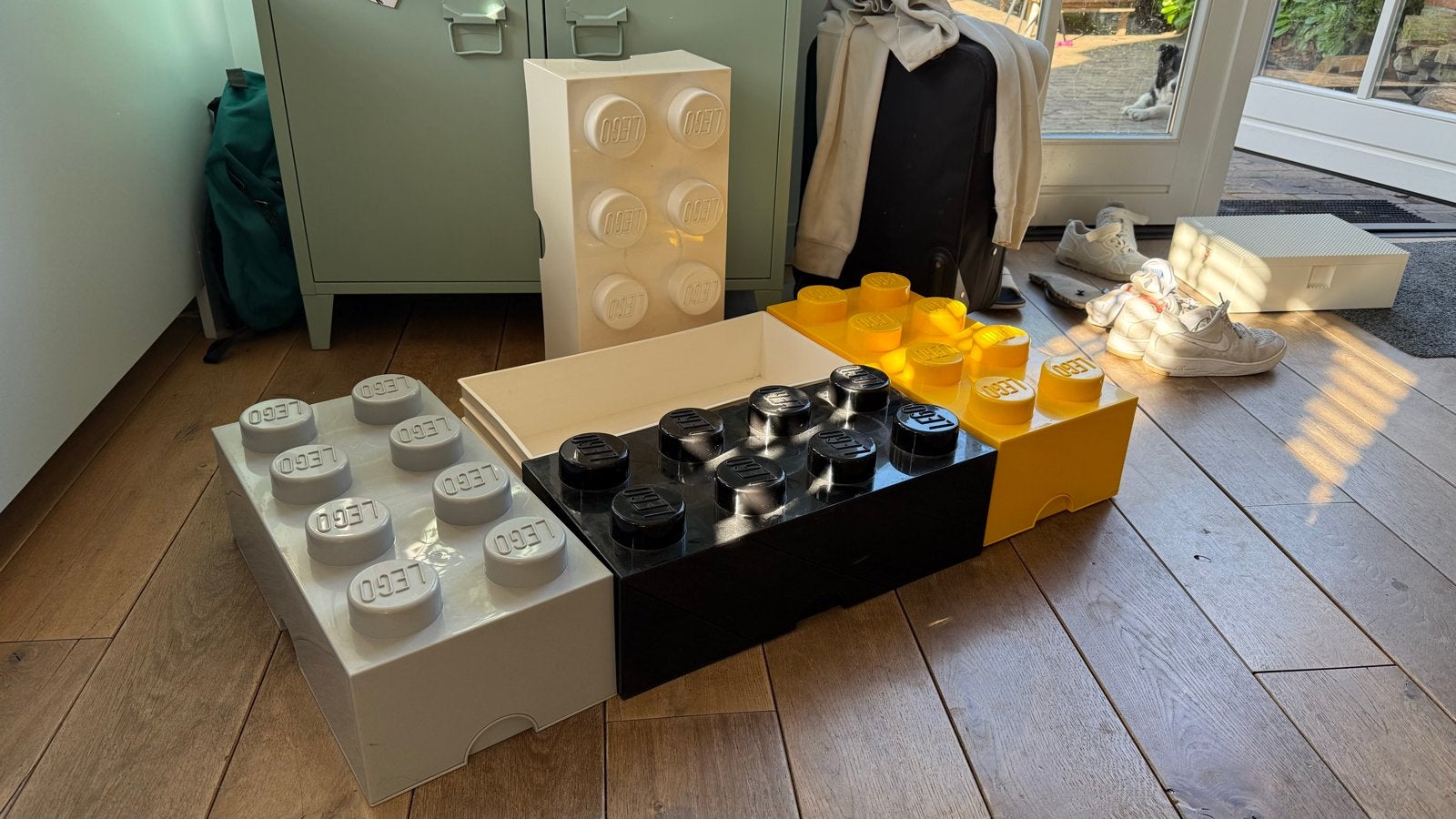 Lego Opbergboxen  - Geel, Wit, Grijs, Zwart, Ophalen of Verzenden, Gebruikt, Overige typen, Lego