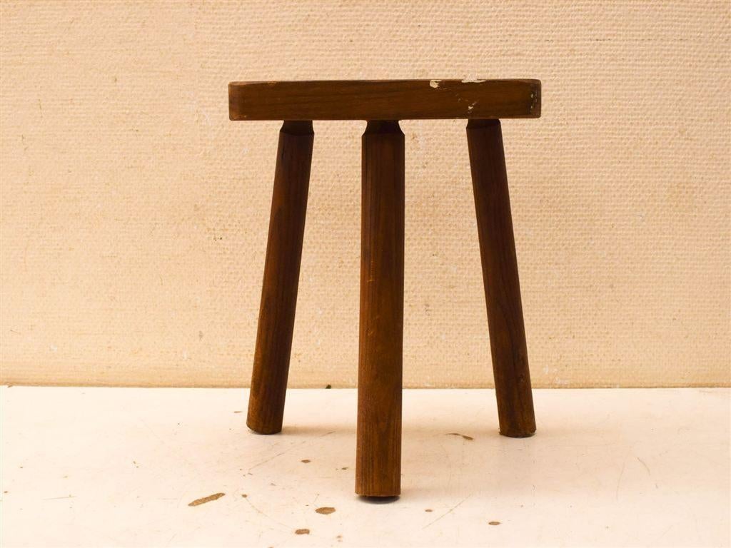 Houten driepoot krukje 51471, Ophalen of Verzenden, Gebruikt, Hout