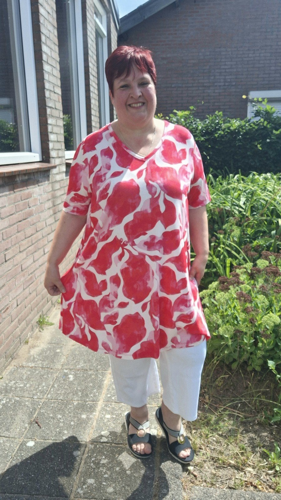 Pink A-lijn tuniek Ankie van Yest Curve Maat 54/56 (4), Kleding | Dames, Grote Maten, Blouse of Tuniek, Yest Curve, Nieuw, Ophalen of Verzenden