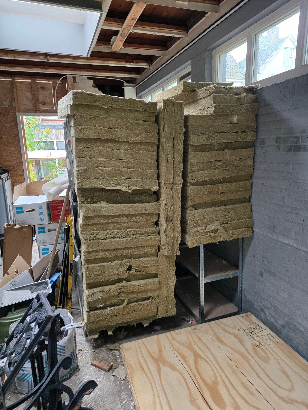 30m² Rockwool Steenwol Isolatieplaten - Gebruikt, Ophalen, 4 tot 8 cm, Gebruikt, Steenwol
