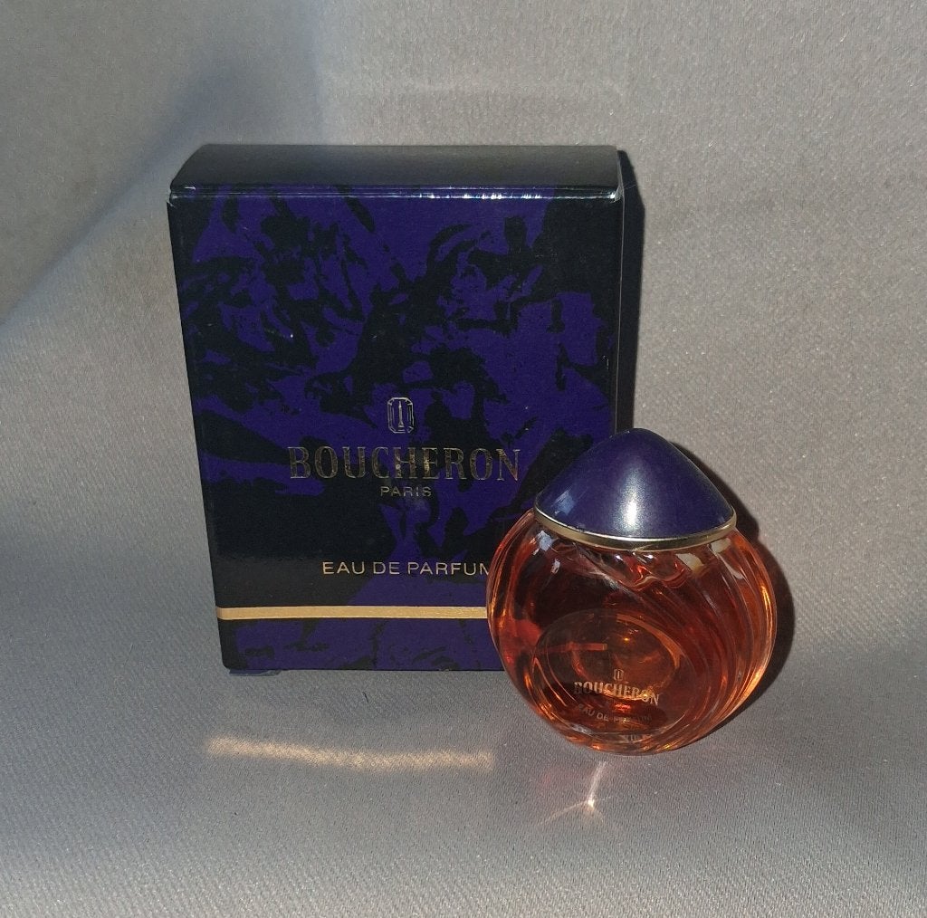 Volle parfum mini Boucheron femme + Doosje, Ophalen of Verzenden, Zo goed als nieuw, Miniatuur, Gevuld
