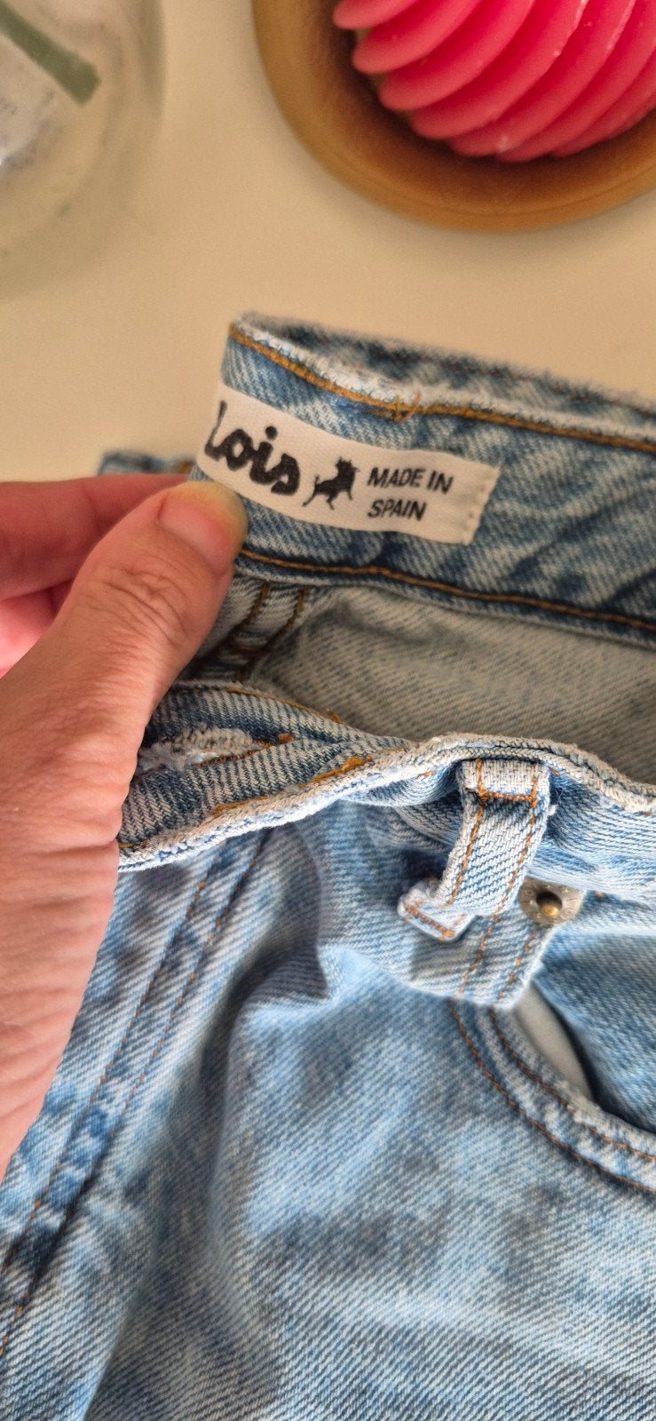 Lois spijkerbroek, Ophalen of Verzenden, Zo goed als nieuw, Blauw, W30 - W32 (confectie 38/40)