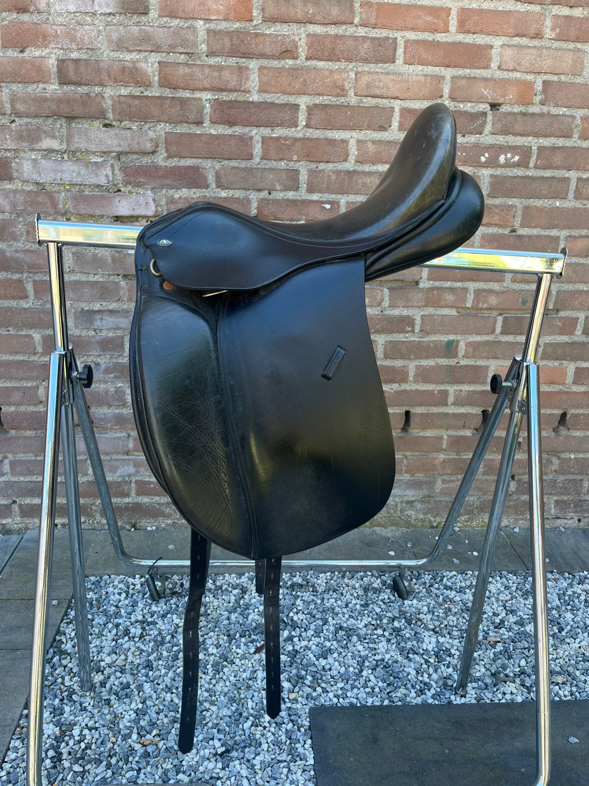 Dressuurzadel Knight Rider, Dieren en Toebehoren, Ophalen, Gebruikt, Dressuur, XL (18 inch of meer)