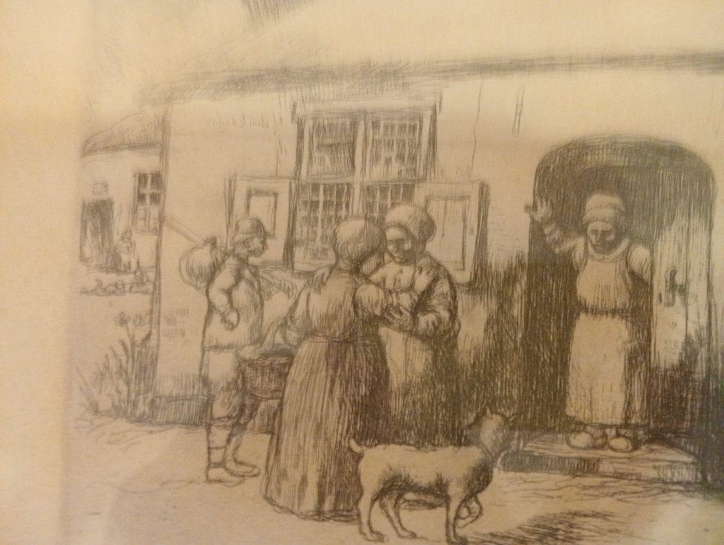 Lijst met prent ca.33x23cm, Ophalen